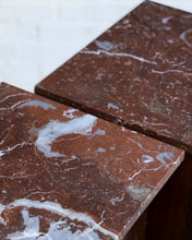 Load image into Gallery viewer, Red Marble Top Bedside Tables
