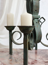 Load image into Gallery viewer, Swedish Wrought Iron And Copper Four Arm Candelabra