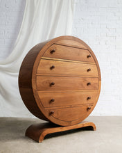 Load image into Gallery viewer, Modernist Round Chest Of Drawers