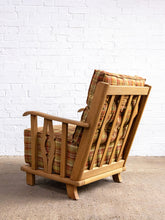 Load image into Gallery viewer, Oak Lounge Chair in Tartan