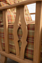 Load image into Gallery viewer, Oak Lounge Chair in Tartan