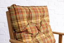 Load image into Gallery viewer, Oak Lounge Chair in Tartan