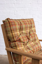 Load image into Gallery viewer, Oak Lounge Chair in Tartan