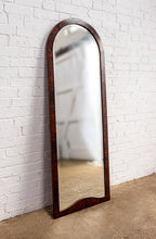 Load image into Gallery viewer, WALNUT VENEER ART DECO CURVED FLOOR MIRROR
