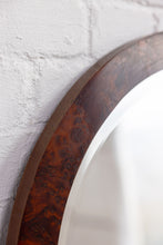 Load image into Gallery viewer, WALNUT VENEER ART DECO CURVED FLOOR MIRROR