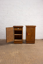 Load image into Gallery viewer, Art Deco Marble Top Bedsides