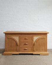 Load image into Gallery viewer, 70's Reeded Sideboard With Ceramic Inlay