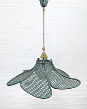 Load image into Gallery viewer, FRENCH CANE AND BENTWOOD FLOWER PENDANT