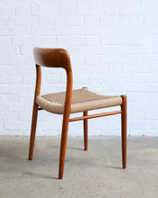 Load image into Gallery viewer, Set of Four Niels O. Møllers Model 75 Paper Cord Dining Chairs