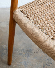 Load image into Gallery viewer, Set of Four Niels O. Møllers Model 75 Paper Cord Dining Chairs