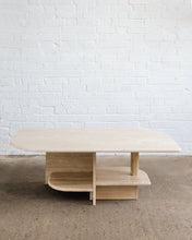 Load image into Gallery viewer, Sculptural Travertine Coffee Table