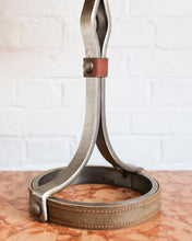 Load image into Gallery viewer, Mid-Century Leather and Iron Table Lamp by Jean-Pierre Ryckaert