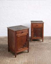 Load image into Gallery viewer, MARBLE TOP BEDSIDE TABLES