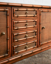 Load image into Gallery viewer, FAUX BAMBOO SIDEBOARD