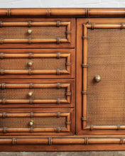 Load image into Gallery viewer, FAUX BAMBOO SIDEBOARD