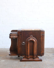 Load image into Gallery viewer, PAIR OF MARBLE TOP FRENCH BEDSIDE TABLES
