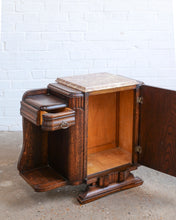 Load image into Gallery viewer, PAIR OF MARBLE TOP FRENCH BEDSIDE TABLES