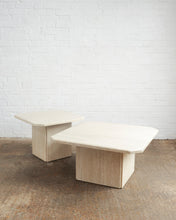 Load image into Gallery viewer, Pair Of Travertine Coffee Tables