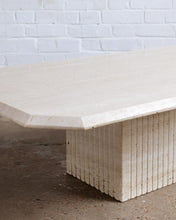 Load image into Gallery viewer, Roche Bobois Rectangle Travertine Coffee Table