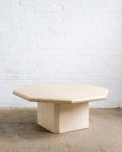 Load image into Gallery viewer, Octagonal Travertine Coffee Table