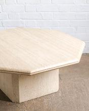 Load image into Gallery viewer, Octagonal Travertine Coffee Table