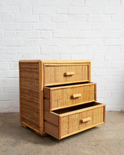 Load image into Gallery viewer, BAMBOO AND RATTAN BEDSIDE