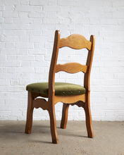 Load image into Gallery viewer, A Set Of 6 Razor Back Oak Chairs