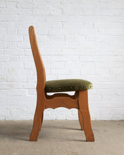 Load image into Gallery viewer, A Set Of 6 Razor Back Oak Chairs