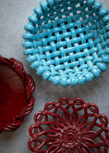 Load image into Gallery viewer, Large Turquoise Jérôme Massier Ceramic Bowl