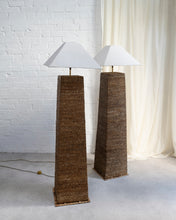 Load image into Gallery viewer, Rattan Pyramid Floor Standing Lamps
