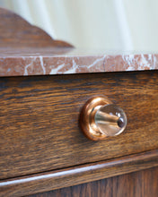 Load image into Gallery viewer, Marble Top Art Deco Bedside Tables