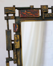 Load image into Gallery viewer, Brutalist Wall Mirror By Syroco USA