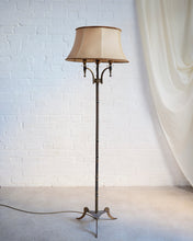 Load image into Gallery viewer, 50's Brass Floor Lamp by Maison Jensen Faux Bamboo Effect