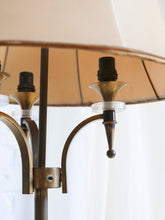 Load image into Gallery viewer, 50's Brass Floor Lamp by Maison Jensen Faux Bamboo Effect