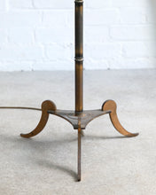 Load image into Gallery viewer, 50's Brass Floor Lamp by Maison Jensen Faux Bamboo Effect