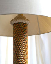 Load image into Gallery viewer, Large Italian Pencil Reed 1950's Floor Lamp
