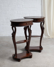 Load image into Gallery viewer, Swan Arm Mahogany Side Tables