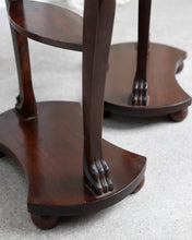Load image into Gallery viewer, Swan Arm Mahogany Side Tables