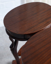 Load image into Gallery viewer, Swan Arm Mahogany Side Tables