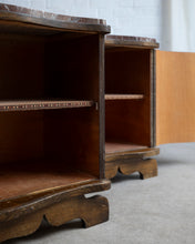 Load image into Gallery viewer, Pair Of Art deco Marble Top Bedside Tables