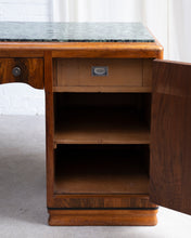 Load image into Gallery viewer, Art Deco Marble Top Desk
