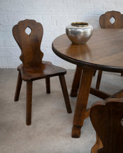 Load image into Gallery viewer, Brutalist Oak Dining Table and Chairs