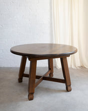 Load image into Gallery viewer, Brutalist Oak Dining Table and Chairs