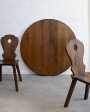 Load image into Gallery viewer, Brutalist Oak Dining Table and Chairs