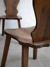 Load image into Gallery viewer, Brutalist Oak Dining Table and Chairs