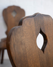 Load image into Gallery viewer, Brutalist Oak Dining Table and Chairs