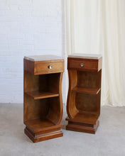 Load image into Gallery viewer, French Art Deco Bedside Tables With Stone Tops