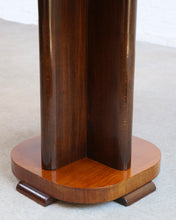 Load image into Gallery viewer, French polished art deco walnut table base  - 1920s - 1930s