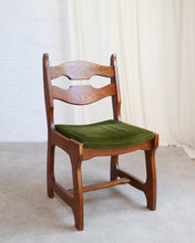 Load image into Gallery viewer, Oak Razor Back Dining Chairs by Guillerme Et Chambron