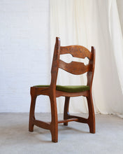 Load image into Gallery viewer, Oak Razor Back Dining Chairs by Guillerme Et Chambron